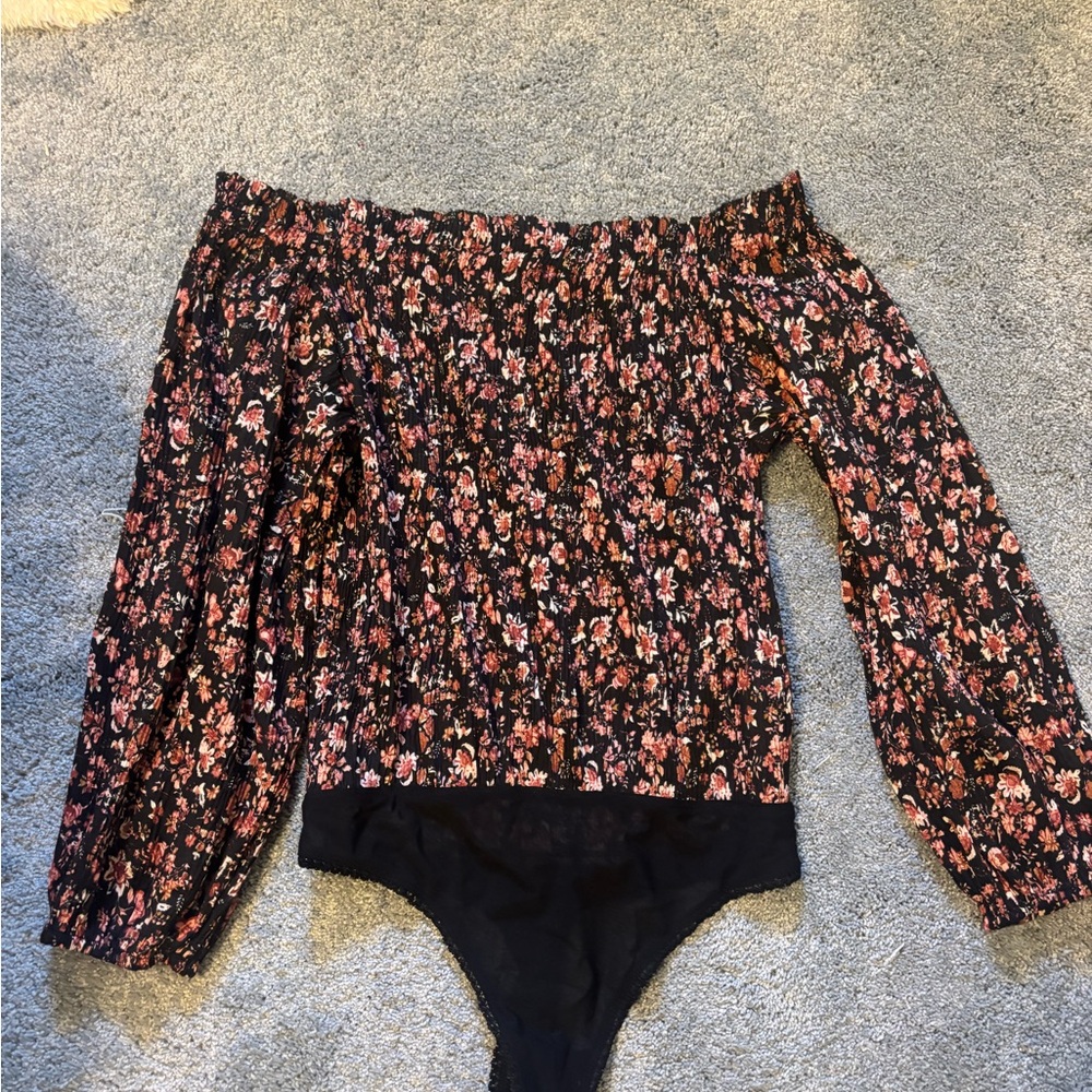 Floral Off-Shoulder Bodysuit